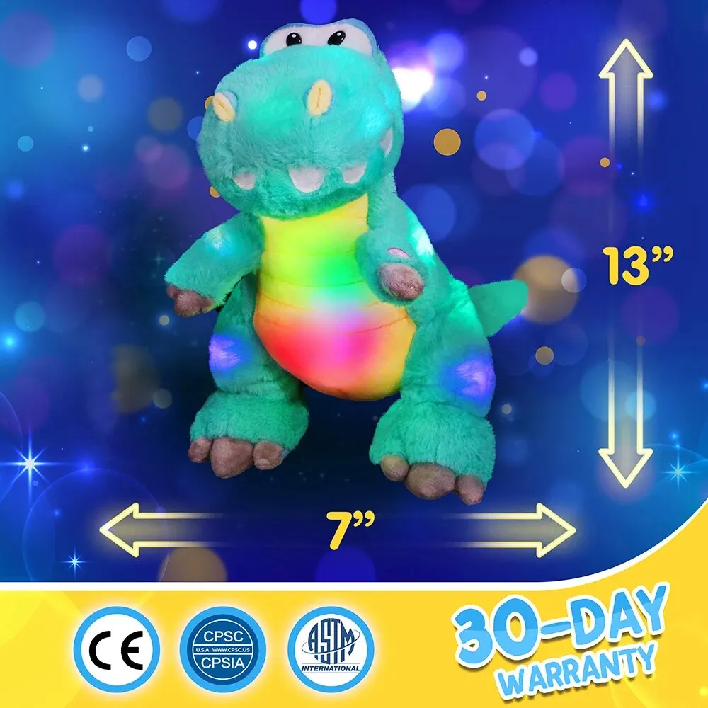 Glow Guards LED Glowing Dinosaur Plush Dolls Soft Kawaii Animal Stuffed Toy Light Unicorn Panda Pillow Gifts For Kids Girls plush toy