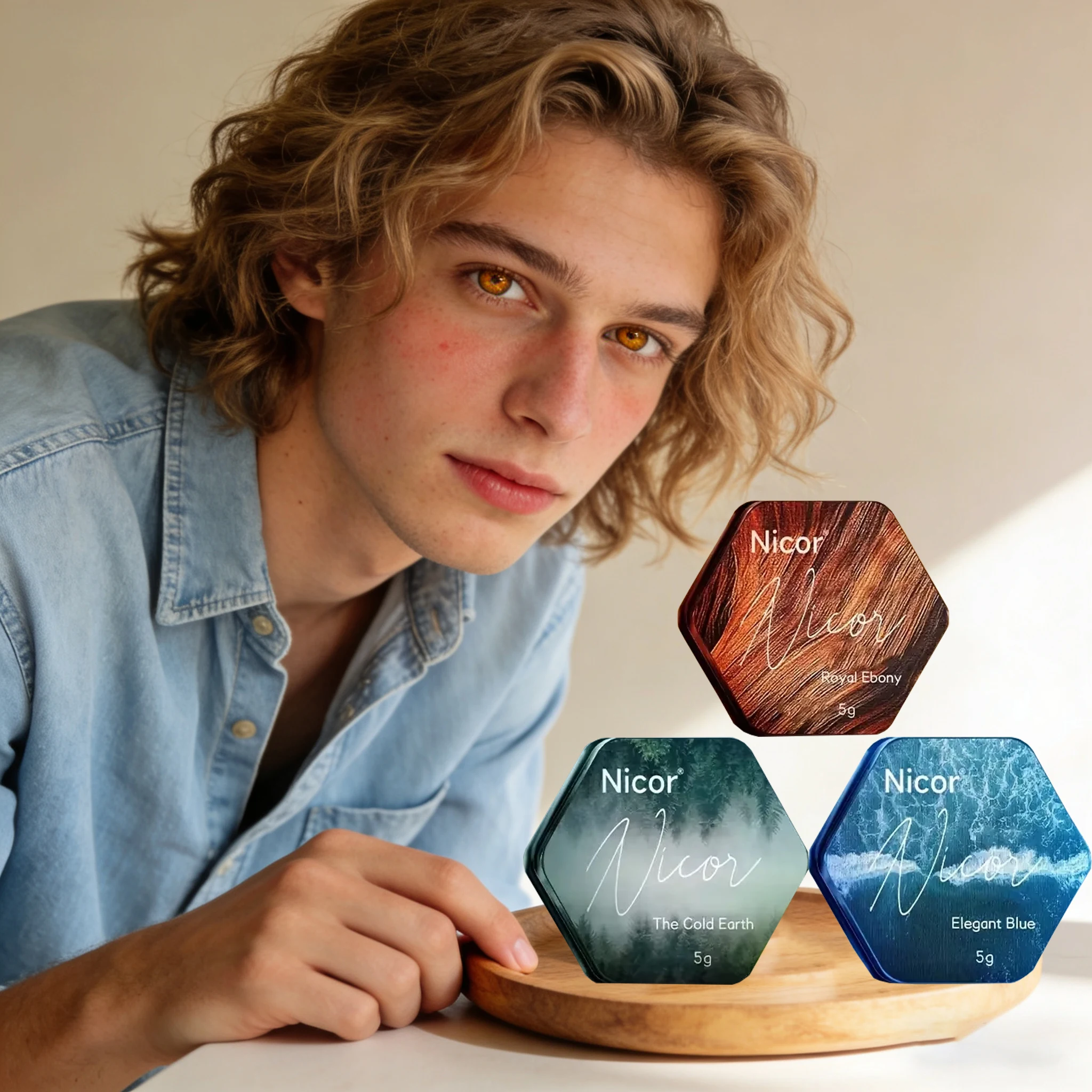 Parfum solide rafraîchissant et longue tenue pour homme - Parfum vanille longue tenue, format voyage, cadeau idéal pour votre copain_voghion.com