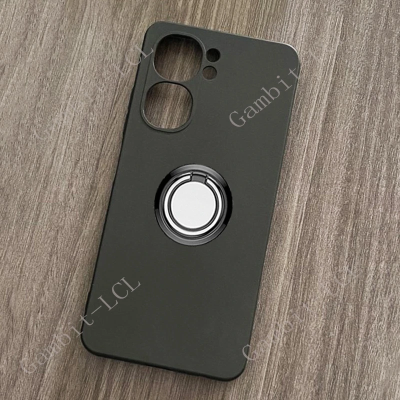 Enhanced Product Title: 
Versatile Phone Case with Back Ring Holder and TPU Soft Cover