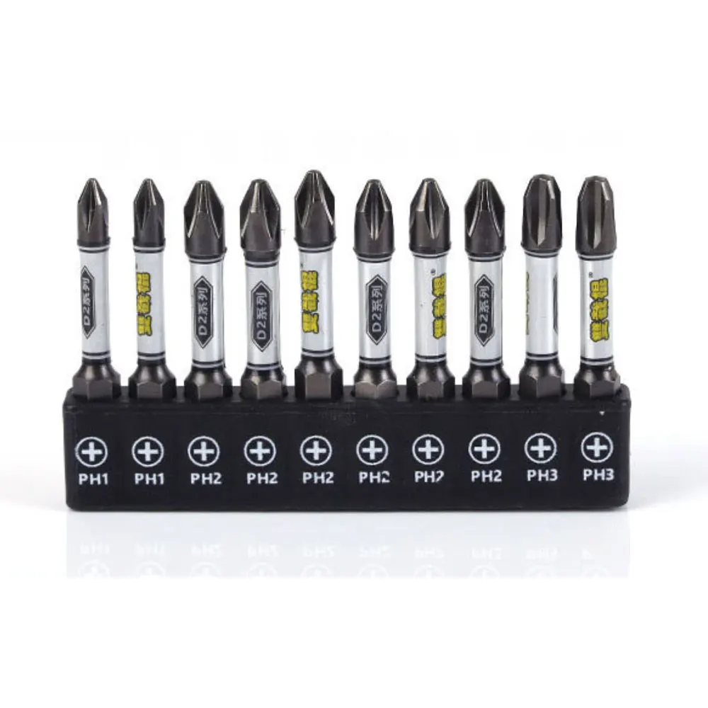 50mm Screwdriver Bit Set 1/4 Impact Drill Batch Head Torx Hex Cross Plum Blossom Head Magnetic Tamper Proof Screwdriver Bits 4
