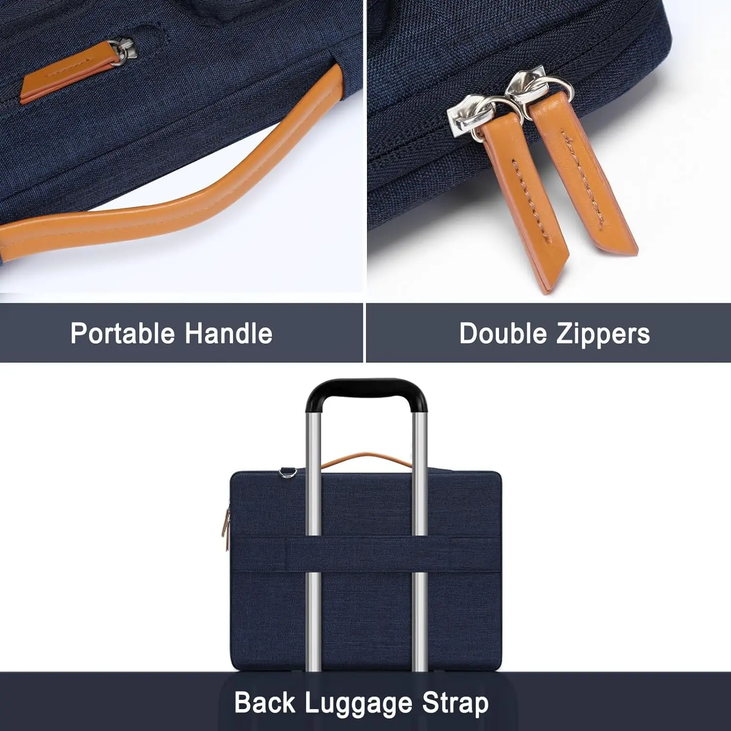 Bolsa do Portátil 13 14 15 16 173 Polegadas para Macbook Air Pro m1 m2 m3 hp Dell Asus - Imagem 3