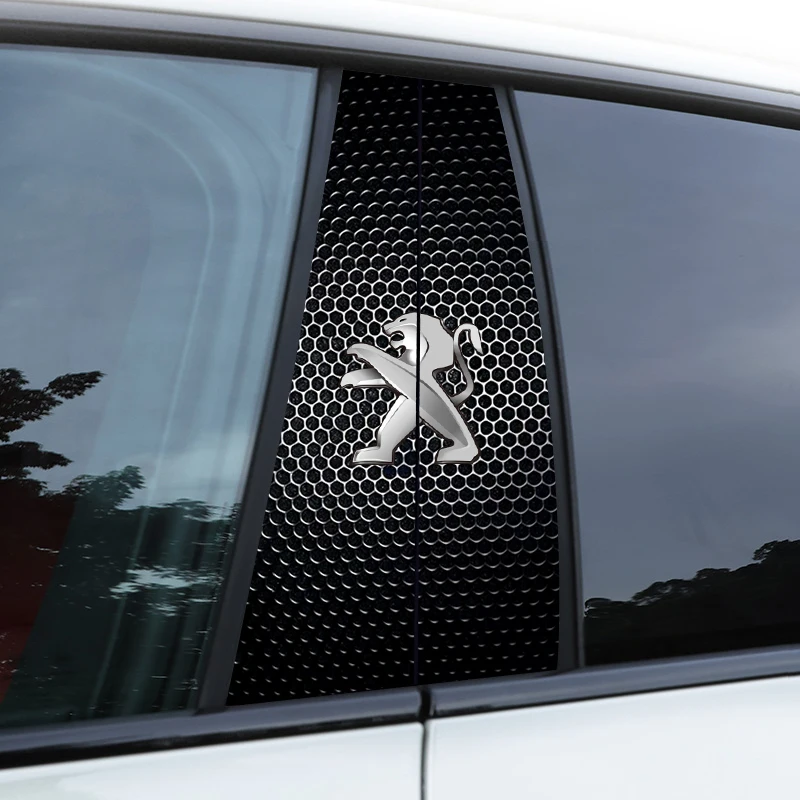Car Stickers Car Middle Column Creative Stickers for Peugeot 206 3008 208 308 307 2008 5008 Scratch Protection Decorative Paster Car Supplies
