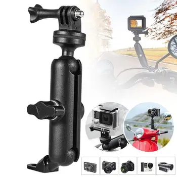Nuovo Supporto in Metallo per Fotocamera da Moto e Bicicletta, Montaggio su Manubrio o Specchietto, Accessori per Action Camera