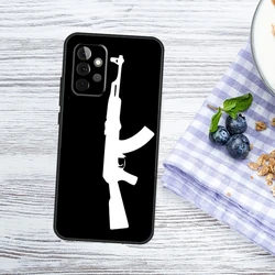 Tactical AK47 Handgun Gun Bullet Design Protective Phone Case Cover for Samsung A32 4G (OO41112)