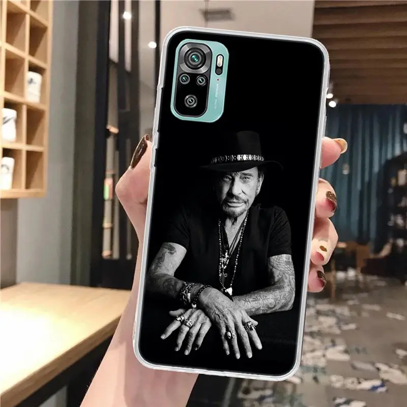 Johnny Hallyday Music-Themed Soft Phone Case - Patterned Cover