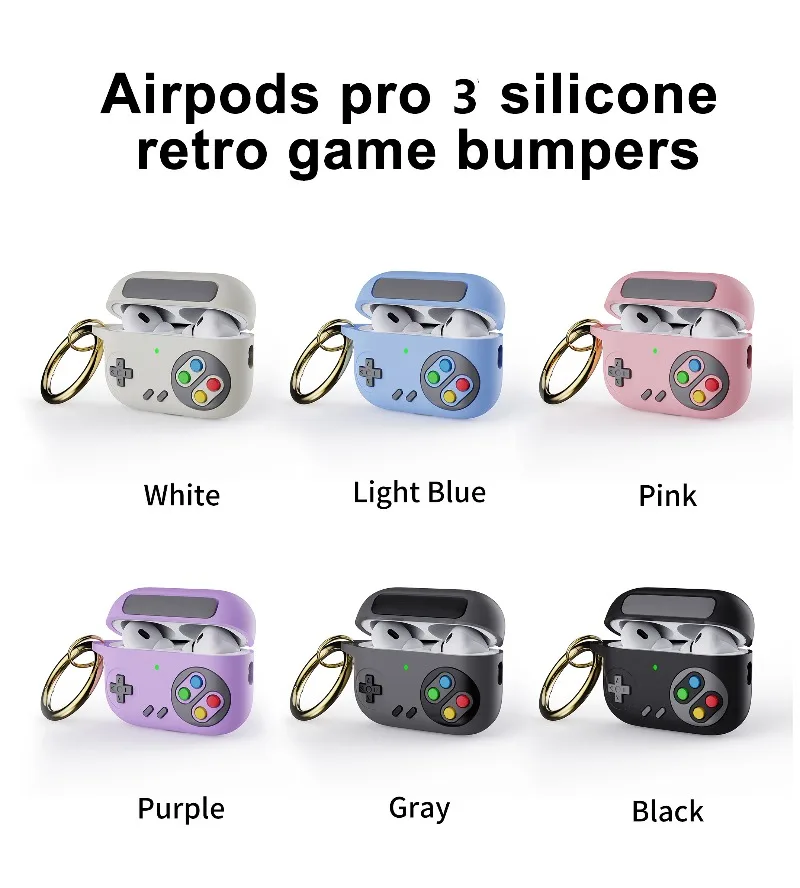 3D Silicone Game Console Shockproof Protective Earphone Case