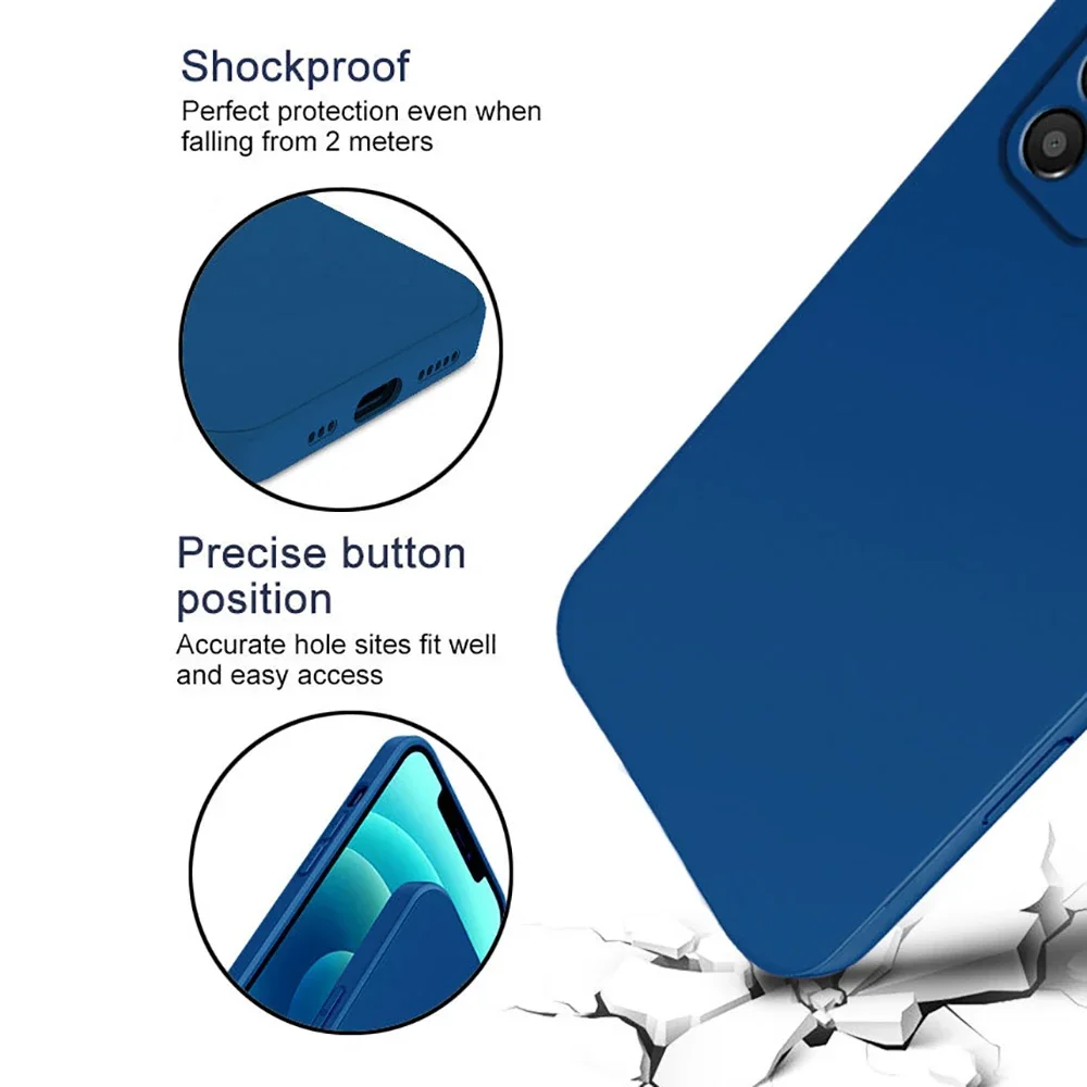 Luxury Original Liquid Silicone Phone Case - Enhanced Protection and Elegance