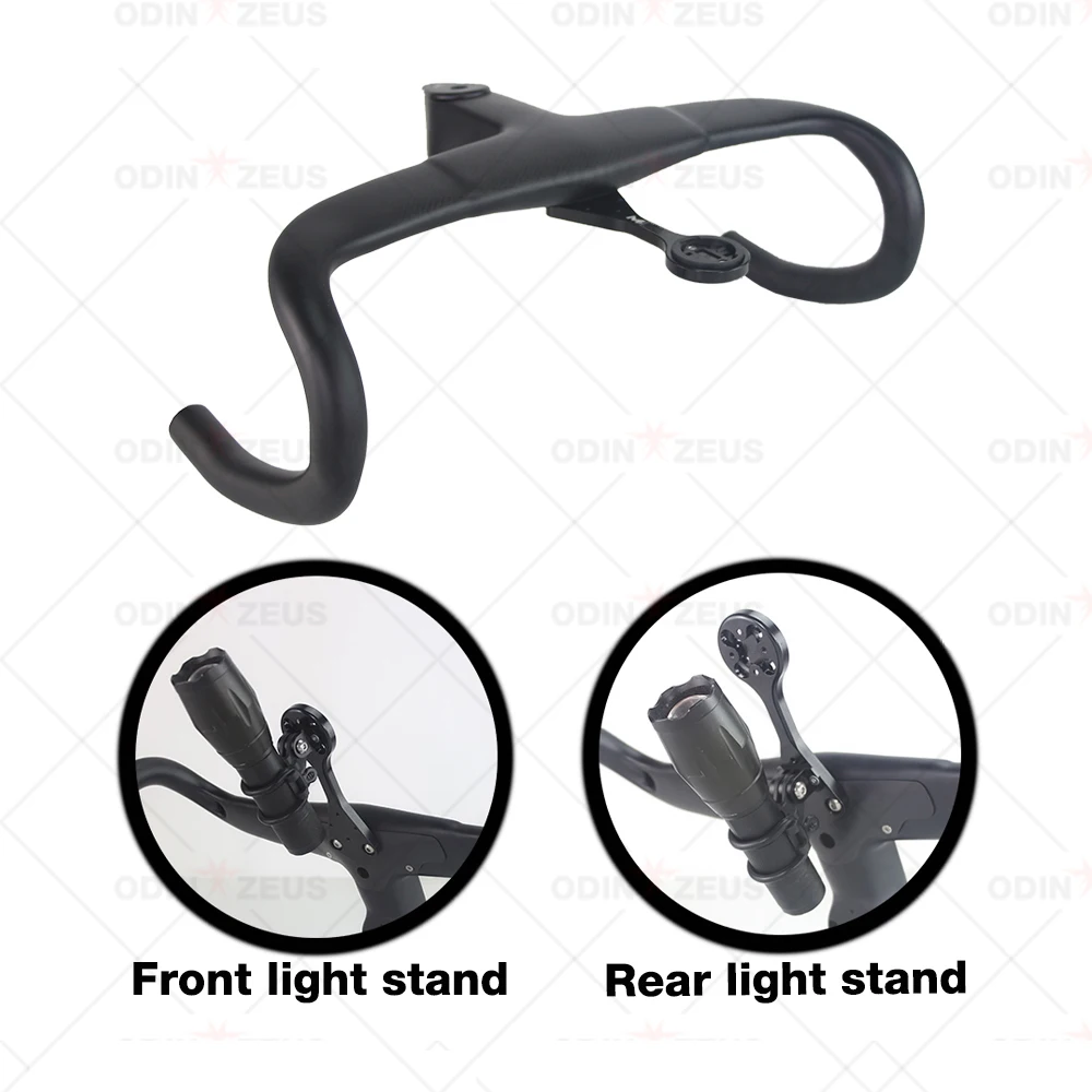 400/420/440mm Full Carbon Fiber Road Bike Integrated Handlebar 90