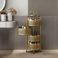 Nordic Household Multilayer Rotation Storage Shelves