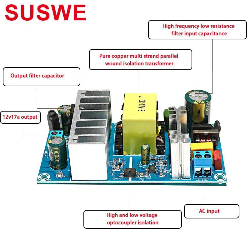 110V 220V para DC 5V 12V 12.5V