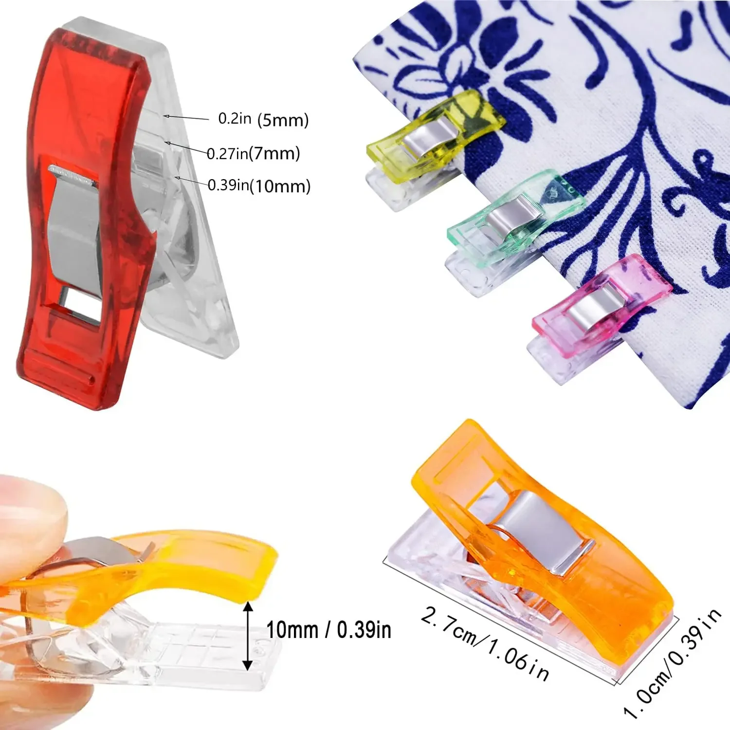 Sewing Accessories 10/20Pcs Sewing Clips for Fabric Quilting Clips Wonder Fabric Plastic Quilting Crafting Clip for Sewing Crafting