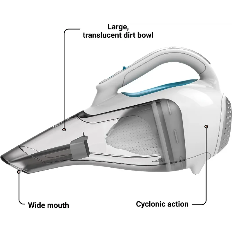 BLACK+DECKER dustbuster Cordless Handheld Vacuum, Flexi Blue/Grey/White ( HHVI315JO42)