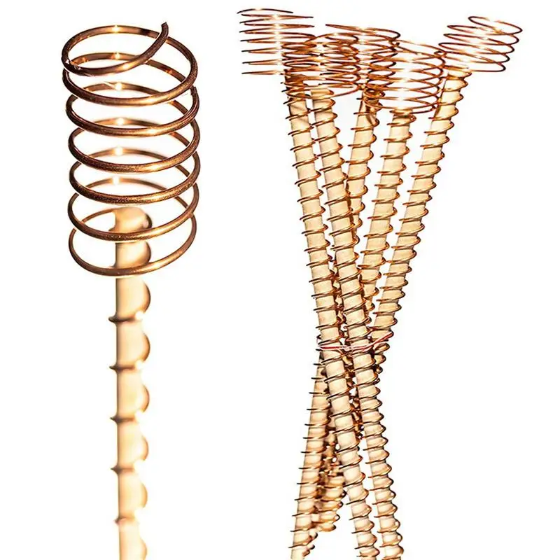 

Plant Sticks 6 PCS Gardening Copper Coil Antennas With Sticks Green Plant Stick For Growing Garden Plants And Vegetables Support