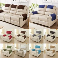 Recliner Headrest Cover Sofa Armrest Cover With Pockets Couch Sofa Headrest Protector Funda Sofa Cover Furniture Protection 1