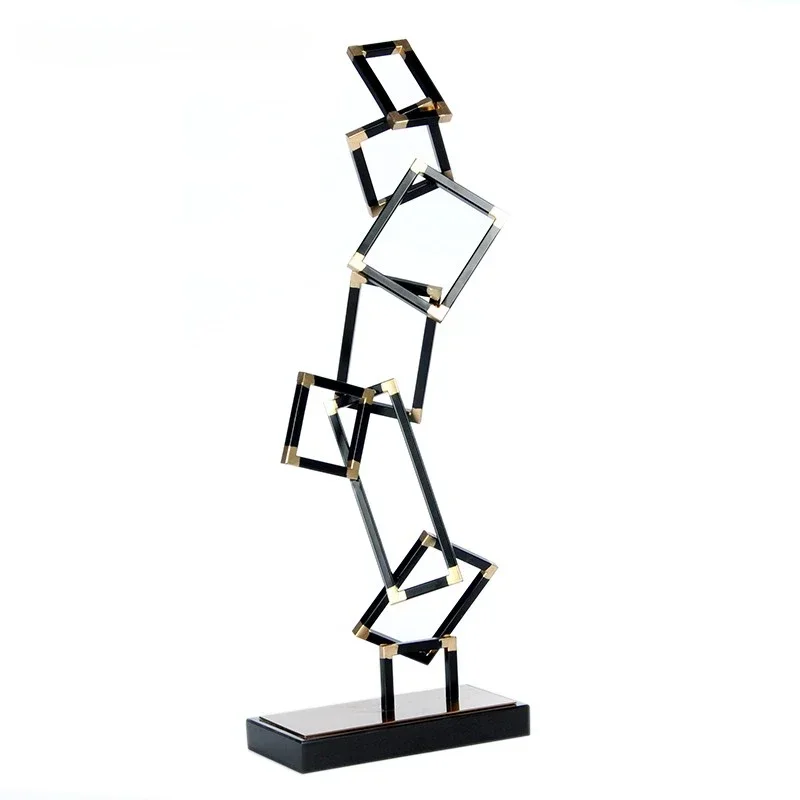 

Украшение винного шкафа, модель комнаты, современный и простой стиль, роскошный отель, клуб, креативный геометрический дизайн прихожей