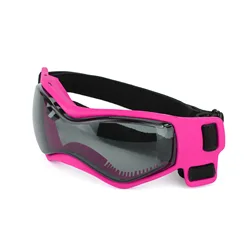 Pet UV Protection Sunglasses with Adjustable Straps - Stylish Outdoor Goggles for Small to Medium Dogs and Cats (Pink)