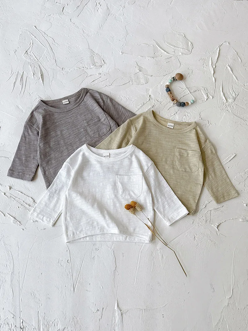 Cotton Baby Girl Long Sleeved Shirt for Autumn