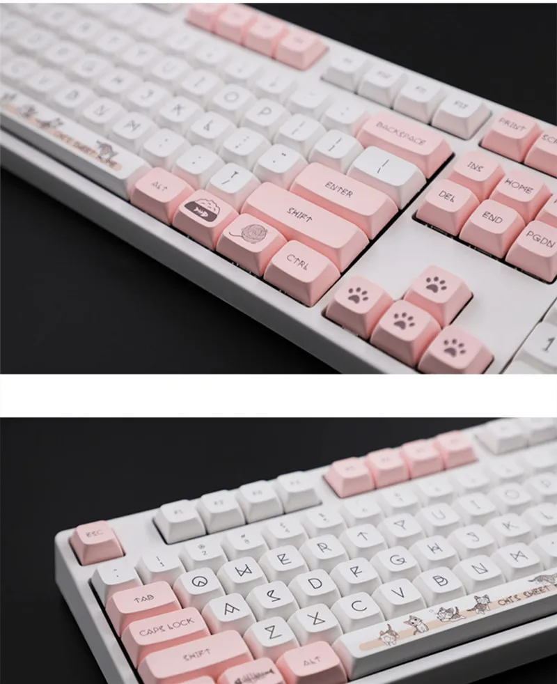 chaves meow keycap queijo gato xda perfil pbt teclado mecânico keycap para