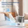 Smart Humidifiers for Bedroom Large Room Home,(6L) Cool Mist Top Fill Essential Oil Diffuser for Baby & Plants,Smart App 2