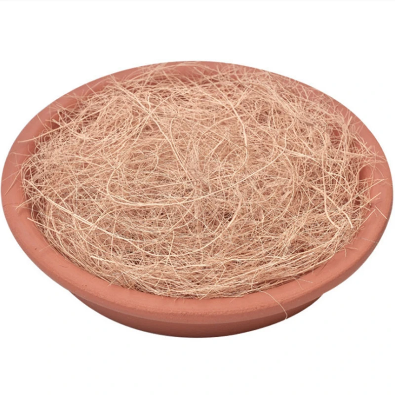 Potted Coconut Silk Pet Nest Coconut Shell Fiber Pet Bedding Pest Control Protect Plant Soil Temperature