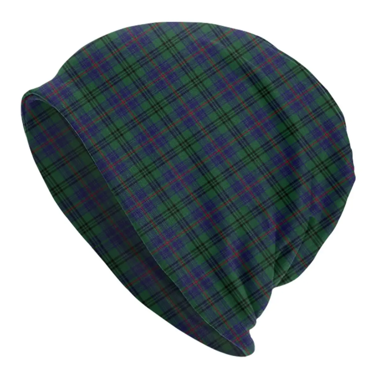 

Scottish Clan Tartan Plaid Skullies Beanies Caps Unisex Winter Warm Knit Hat Women Popular Gingham Bonnet Hats Outdoor Ski Cap