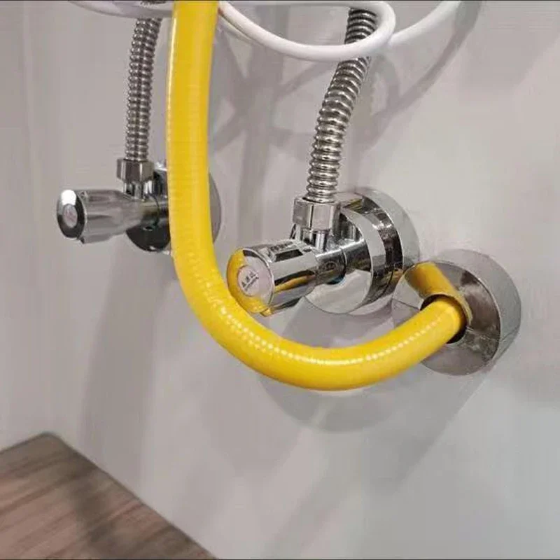 No Disassembly Faucet Decorative Cover Split With Stickers Reusable Bathroom Wall Pipeline Hole Fixed Accessories Easy Installat faucet accessories