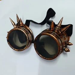 Vintage Spiked Steampunk Goggles for Costume Party & Cosplay (B)