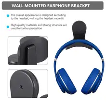 

Headphone Wall Stand Hanger Punch Free Over Ear Headset Under Desk Hook