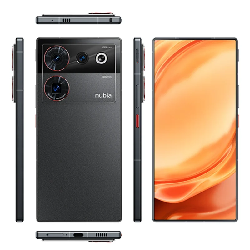 NEW Nubia Z50 Ultra 5G 6.8‘’1204Hz AMOLED Google PLAY NFC Snapdragon 8 Gen2  LPDDR5X 5000mAh 80W Fast Charge 64MP Main