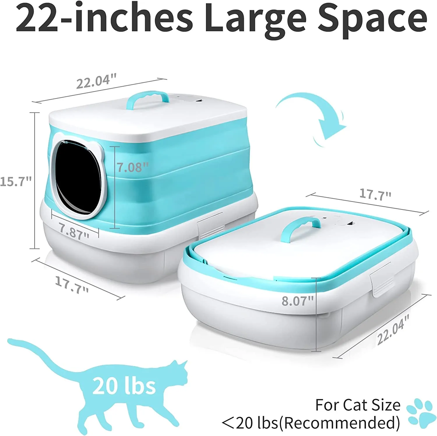 Litter Box Widened Leak Proof Pedals Open Top Sifting Cat Litter Tray Easy  Cleaning Shallow Cat Toilet With Hanging Litter - AliExpress