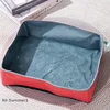 【E】Folding Cat Litter Box Portable Waterproof Oxford Cloth Cat Litter Box Cat Toilet Cleaning Basin Supplies Pet Toilet 2