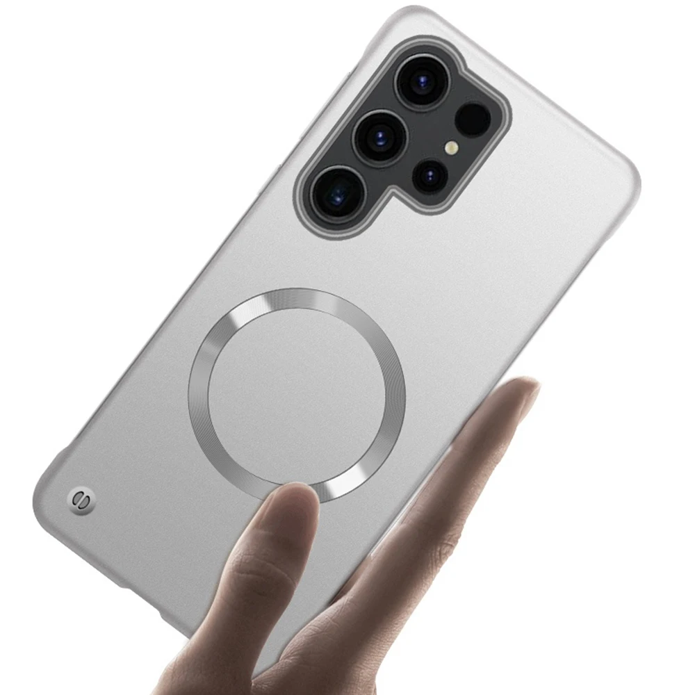 Frameless Ultra Thin Matte Magnetic Case - Protective Hard PC Back Cover