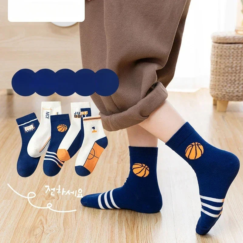 5Pairs/lot الأطفال الجوارب للأطفال لطيف الفتيات القطن لطيف السفر في الهواء الطلق الجوارب الرياضية عارضة الملابس الرياضية الملحقات