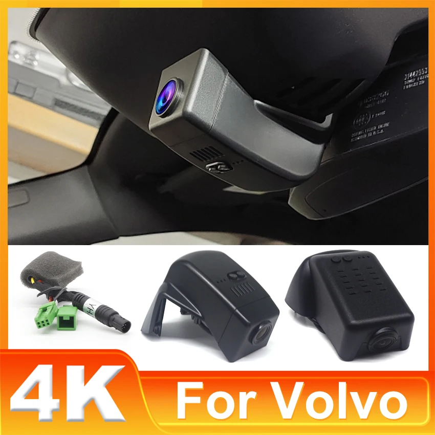

Видеорегистратор 4K UHD 2160P, Автомобильный видеорегистратор с ночным видением для Volvo XC90 2014 2015 2016 2017 2018 2019 2020 2021 2022 2023 2024