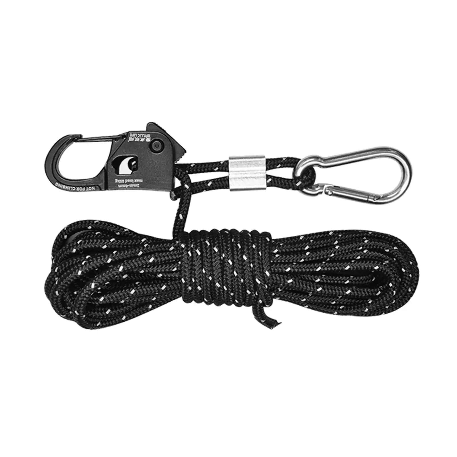 4mm Tent Guy Rope with Self-Locking Adjuster, Sturdy and Durable, 13ft Length,