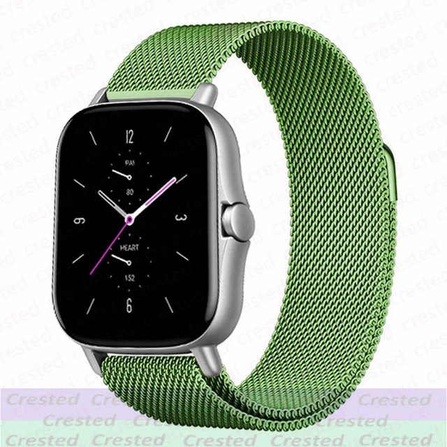Elegant Milanese Metal Watch Bracelet, 20mm/22mm