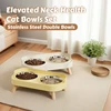 Dopamine Colorful Elevated Pet Feeder: Dual Stainless Steel Bowls with Neck Support - Fashion Food & Water Station for Pets 3