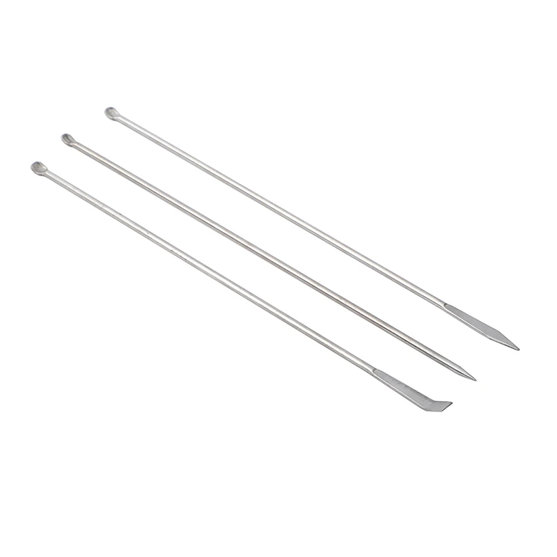 3*1/set 220mm Stainless Steel Medicinal Small Scraping Spoon Lab Ladle