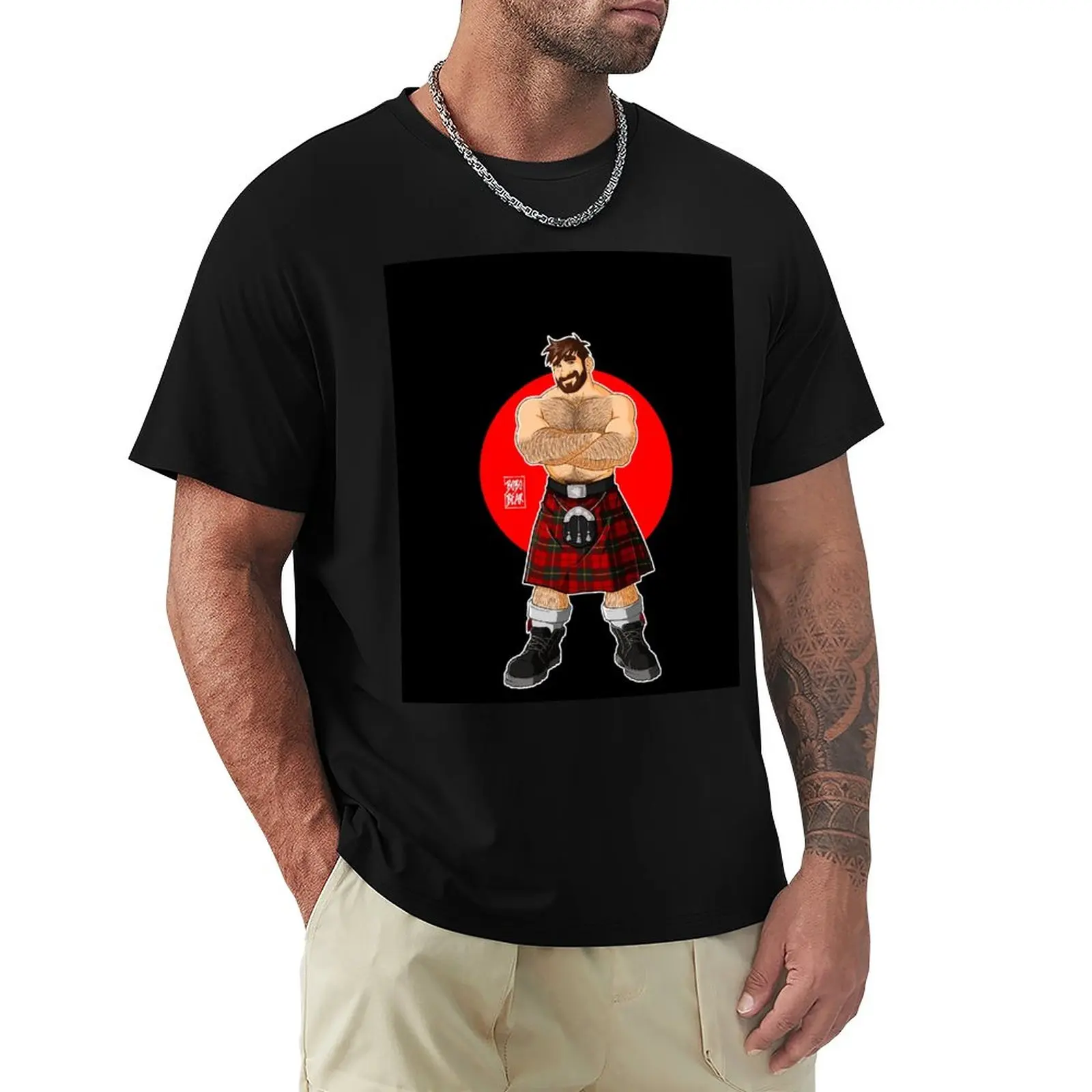 Adam Likes Kilts-T-Shirt Senza Camicia Top Magliette Personalizzate T-Shirt A Maniche Corte T-Shirt Da Uomo
