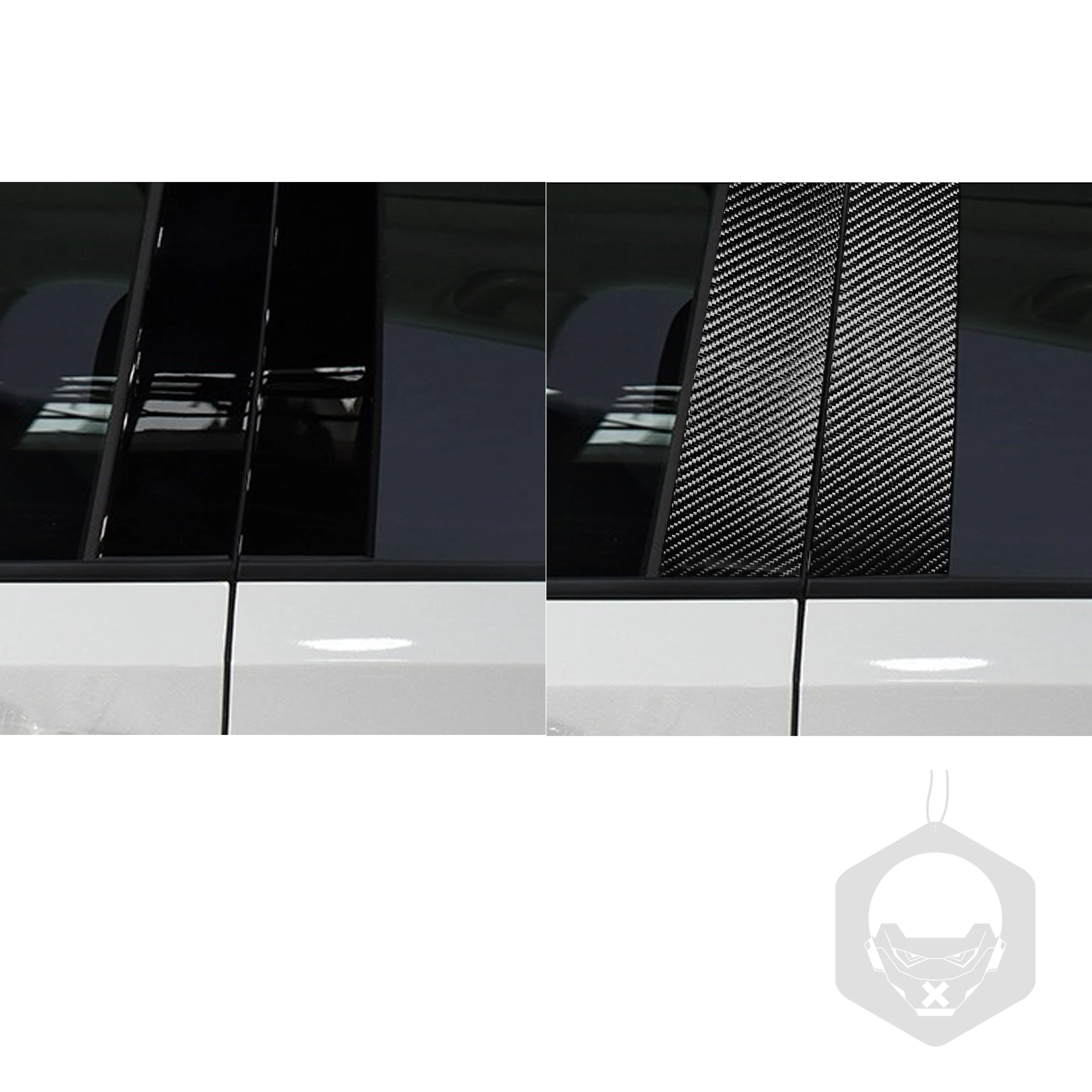 For Accord 10th Generation 2018 2019 2021 B-Pillar Carbon Fiber Stickers 6-Piece Set Car Exterior Accessories Customizable