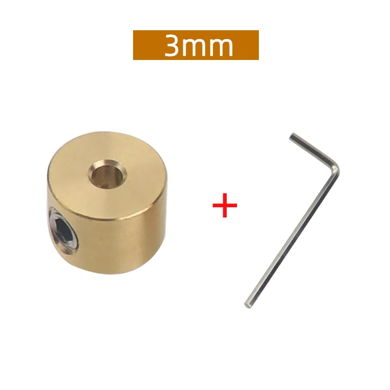 Adjustable Brass Depth Stop Collar with Hex Wrench for Precision Woodworking