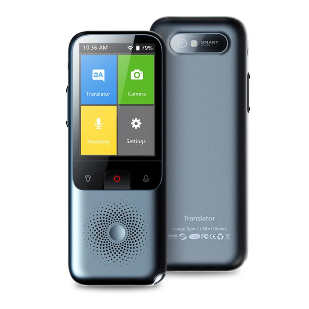 스마트 오프라인 AI 번역기, 138개 여행 언어 지원, 1500mAh 대용량 배터리 휴대용 번역 장치