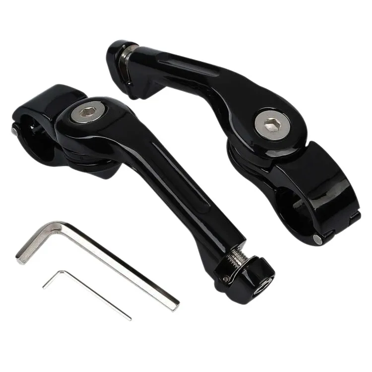 

1-1/4inch Long Angle Highway Pegs Mount Kit for Touring Electra Road Glide Sportster Honda Kawasaki Yamaha