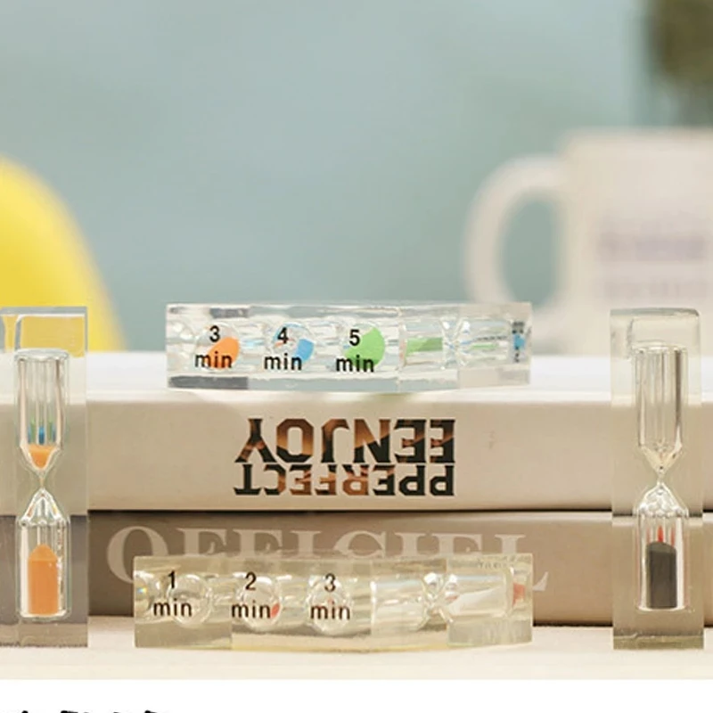 Acrylic Hourglass Timer 1/2/3 Minute Sand Clock Hourglass Acrylic Shower Timer Brushing Kids Gift Cafe Kitchen Home Decor sand timer