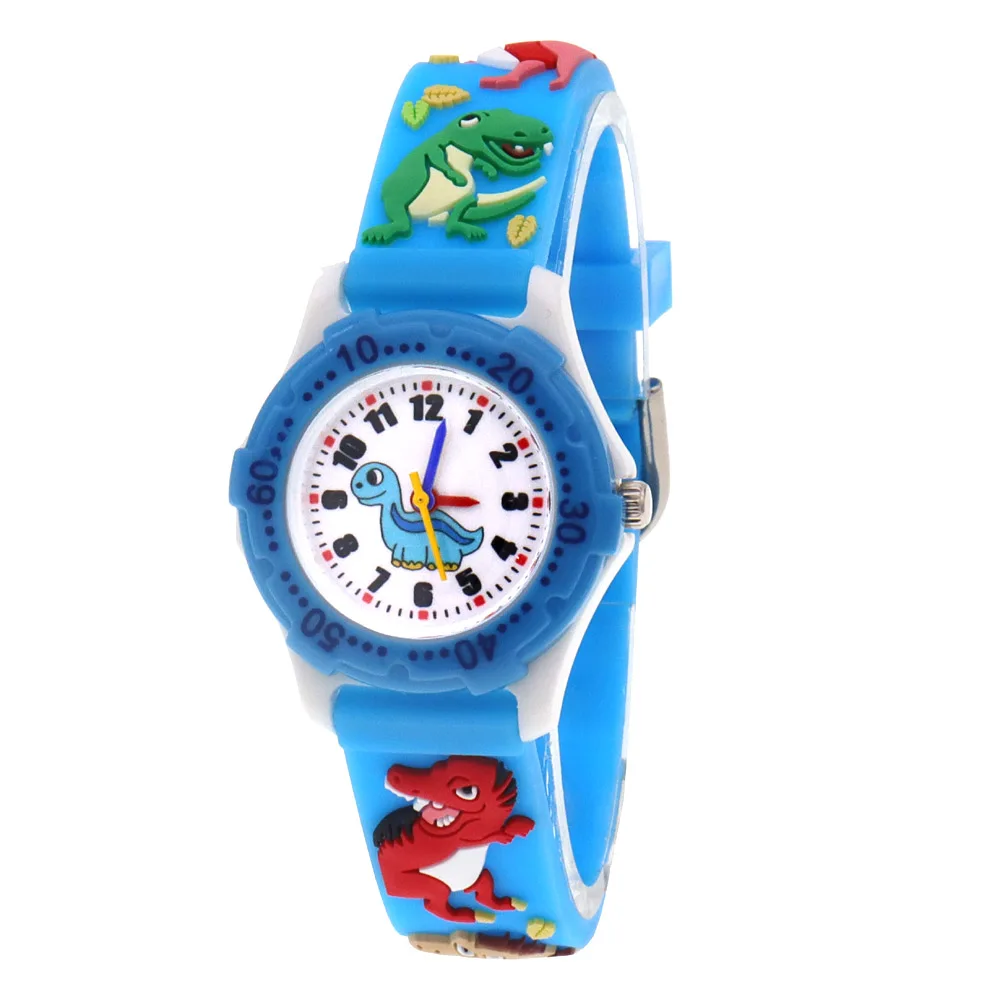 Cartoon Watches Children Boys Girls Watch Kids Watches Boys Digital Watch Quartz Wristwatch Dinosaur Silicone Strap Baby Watch 6