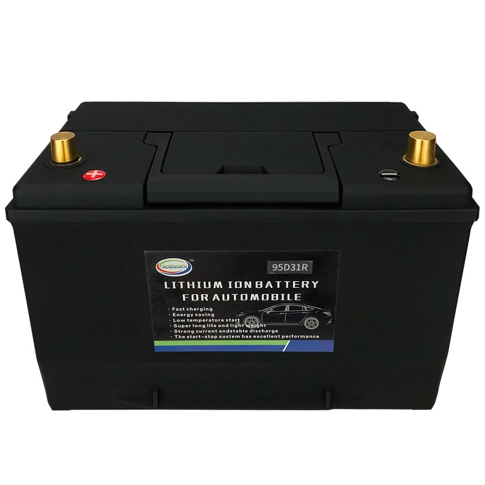 Batterie Lithium Rechargeable pour Moteur de Voiture, Démarreur pour  Diabétique avec Protection de Tension BMS, 46 B24 L/R 12V 25Ah CCA720A  veFePO4