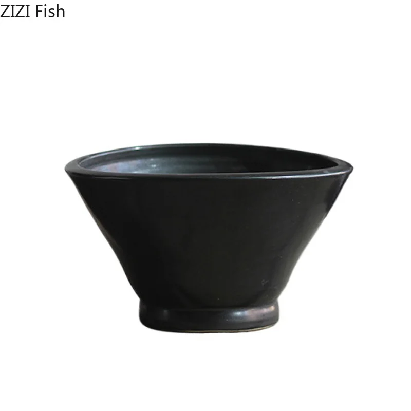 Minimalist Black Ceramic Vase Hydroponic Flower Pots Desk Decoration Flowers Arrangement Floral Vases Room Aesthetic Decor 6