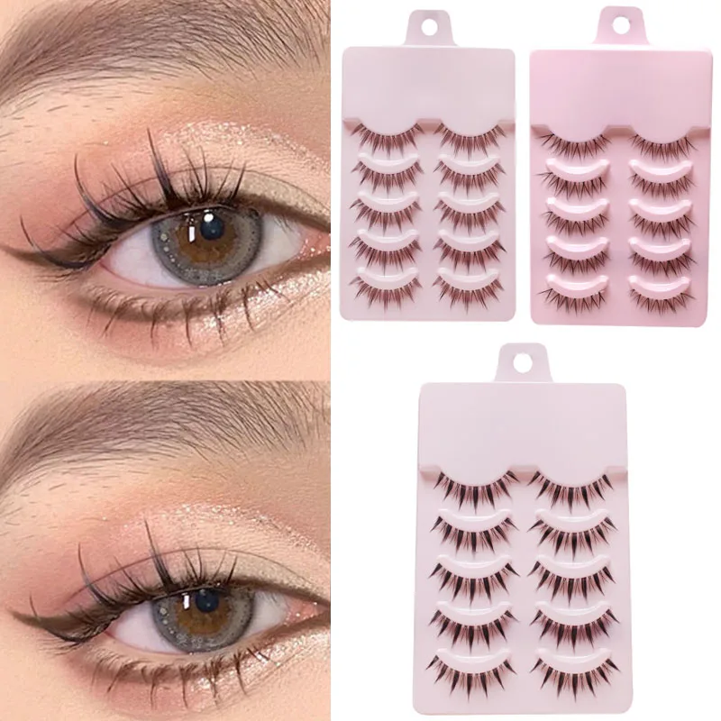 

New Manga Lashes Soft Natural Eyelashes Thick False Eyelashes Manga Eyelashes Daily Dating Makeup Eyelashes Lashes Wispy