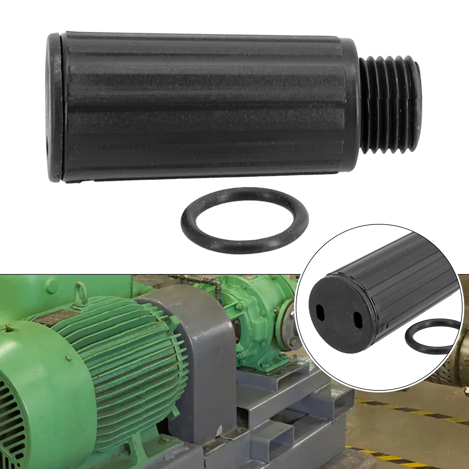 

Gasket Seal Oil Cap Plug For Air Compressor 1pcs Air Compressor Breather Anti Oil Injection Black Breathing Valve