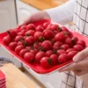 Durable 1-Pack Reusable Food Storage Trays - Plastic Kitchen Organization and Restaurant Use - Fridge Replacement Storage Boxes 6